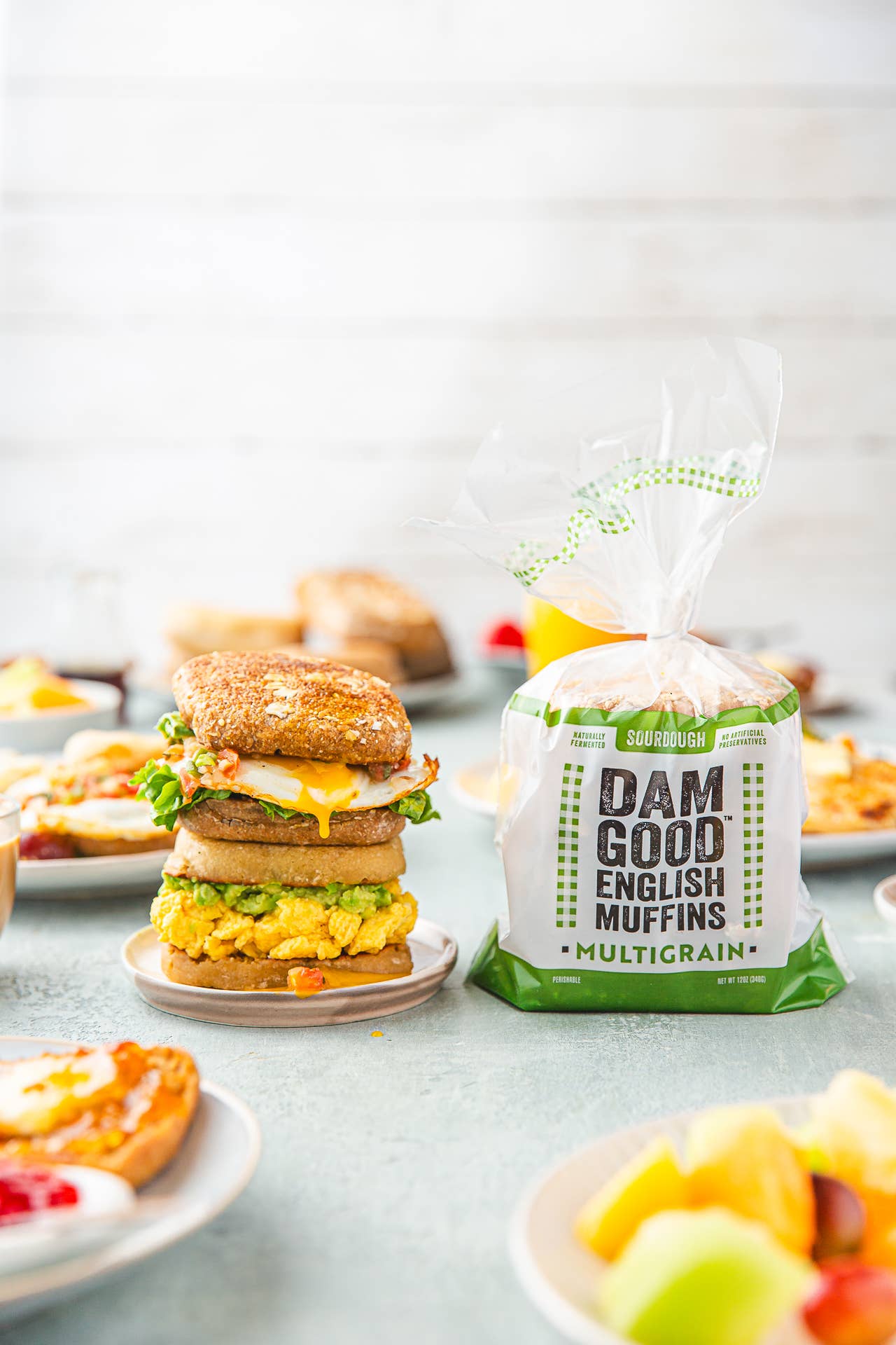 Dam Good® English Muffins - Wholesale Bread/Tortilla - 'Multigrain' Sourdough English Muffins2