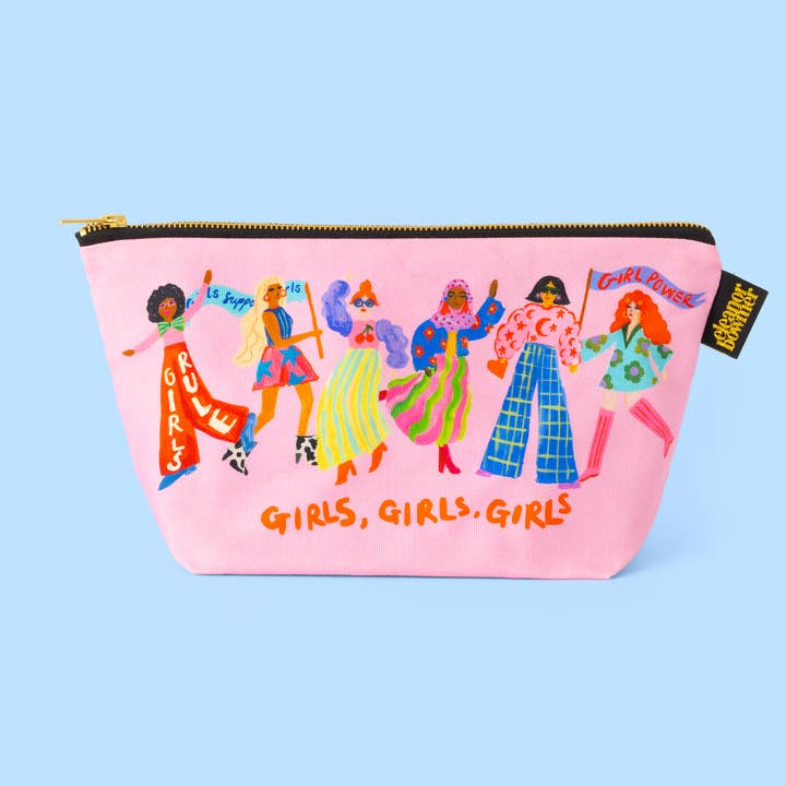 Girls Rule Zip Bag for wholesale by Eleanor Bowmer