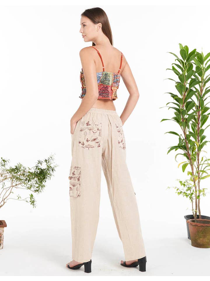 Natural only WOMENS CLOTHING - COTTON PANT(KT-1502) for wholesale on Faire