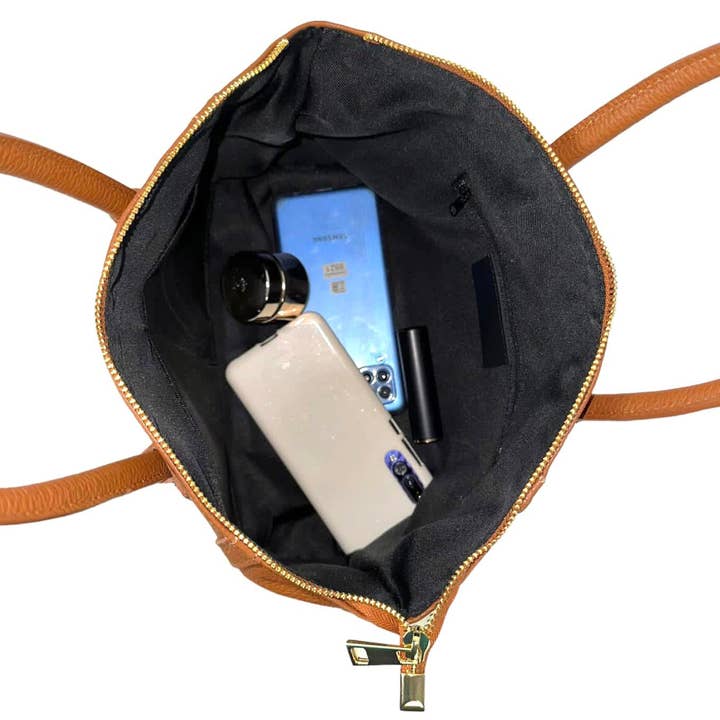 Chenson & Gorett - Wholesale Top Handle Bag - Women's - Small Model Italian Leather Bag for Women. Promo8