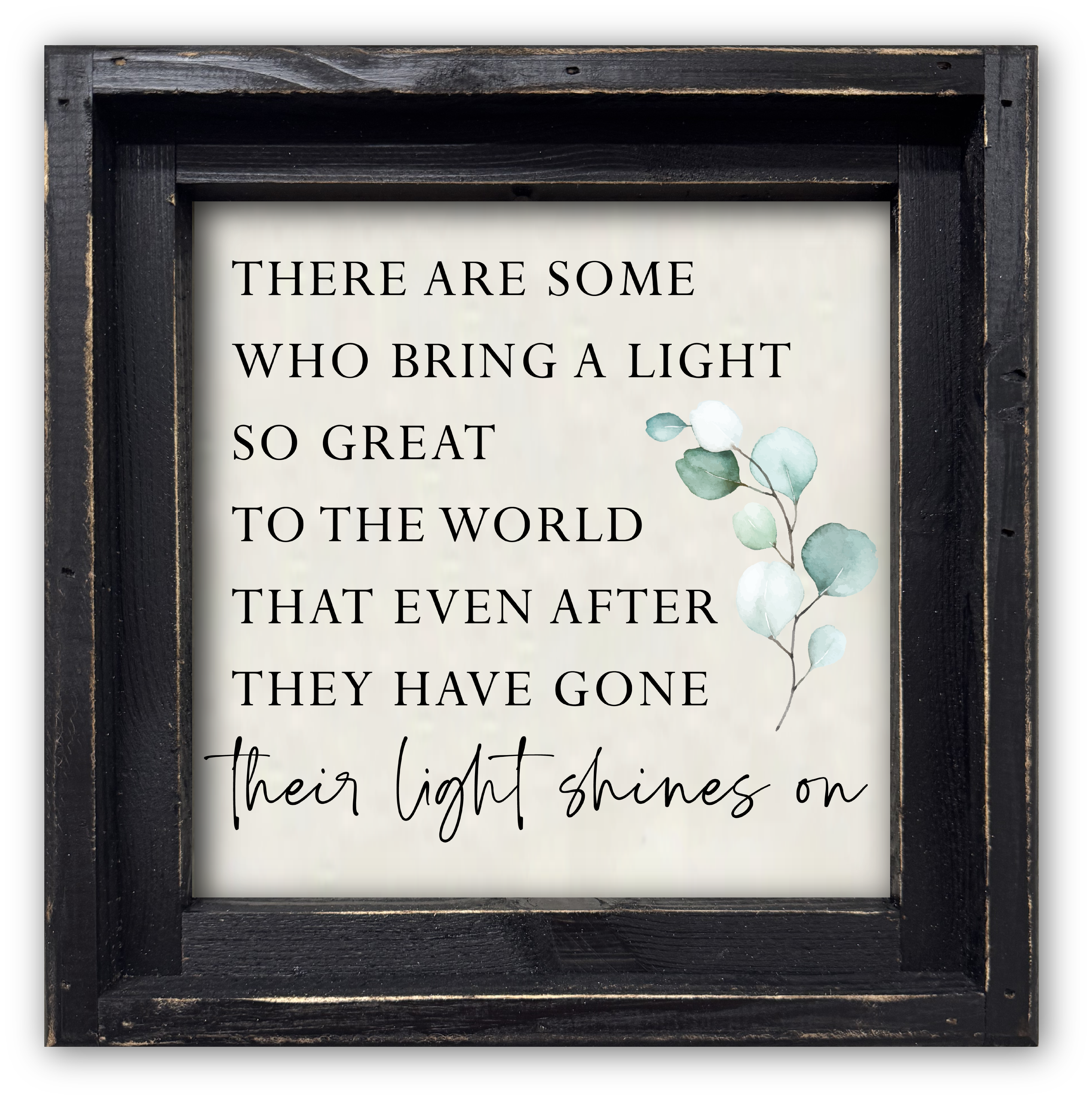 Jarmz Designs – Großhandel Schilder – GERAHMTE LEINWAND SO GROSSARTIG...IHR LICHT SCHEINT WEITER1