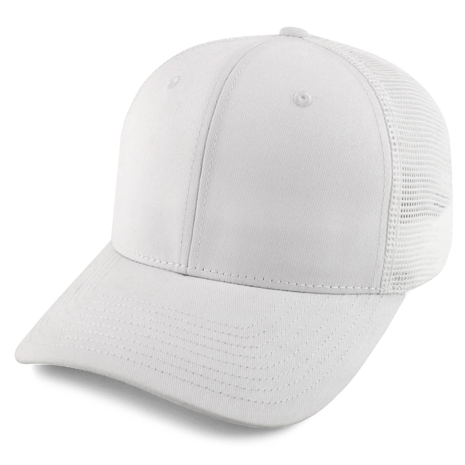 Trendy Apparel Shop – Großhandel Trucker-Cap – Unisex – Übergroße Trucker-Kappe aus strukturiertem, gebogenem Netzstoff mit Schnappverschluss, XXL12