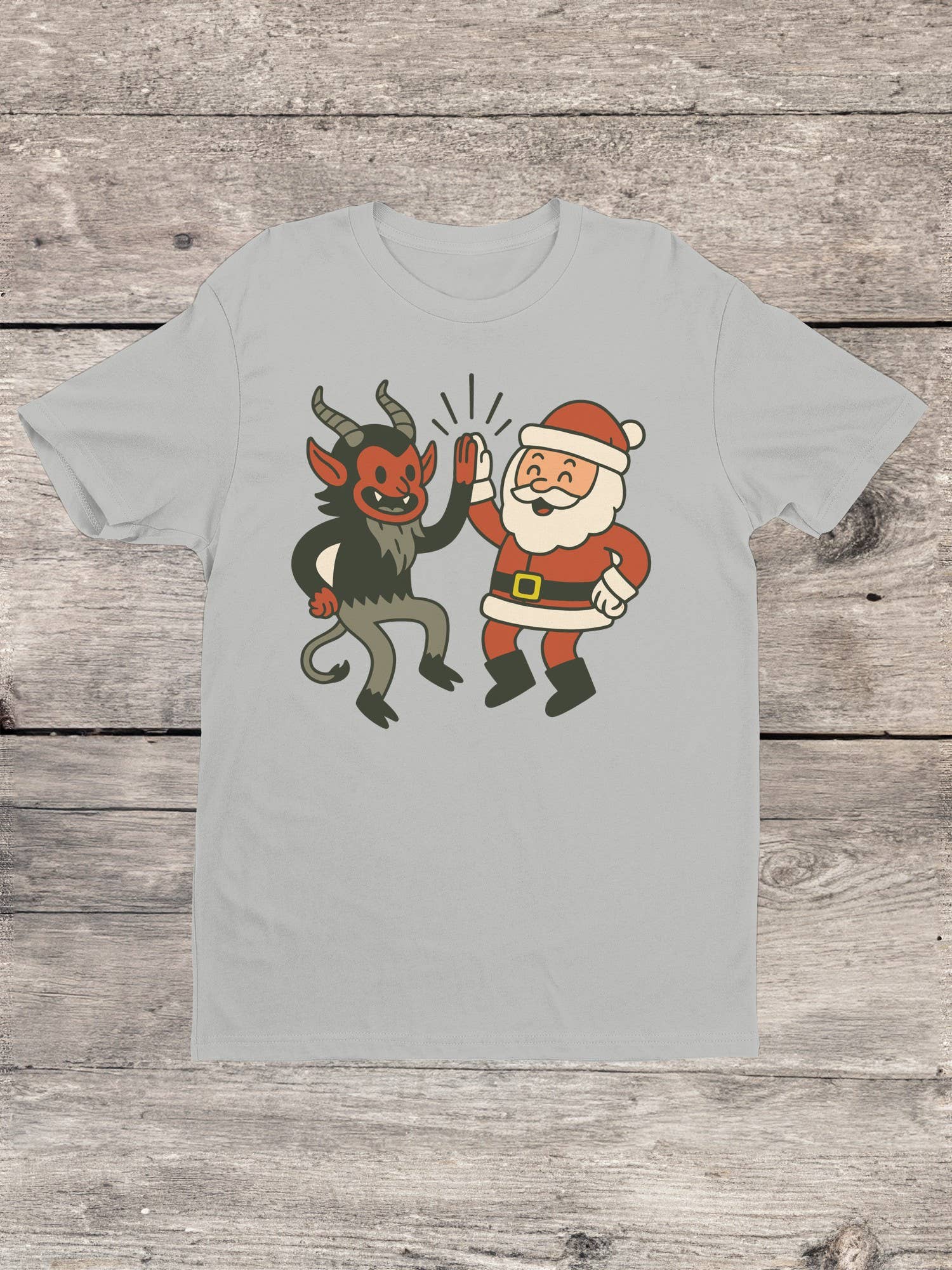 Swift Retail - Wholesale T-Shirt - Men's - Santa and Krampus Unite Men's T-Shirt0
