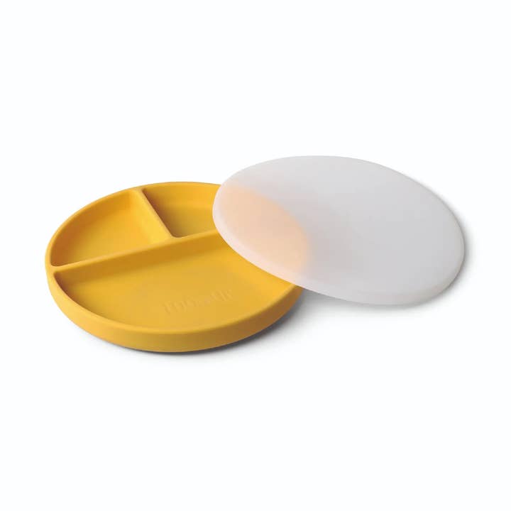 Loo.Up Italy – Großhandel Beikost-Set – Baby – Silikon-Schälchen mit Saugnapf und Deckel – Senfgelb0