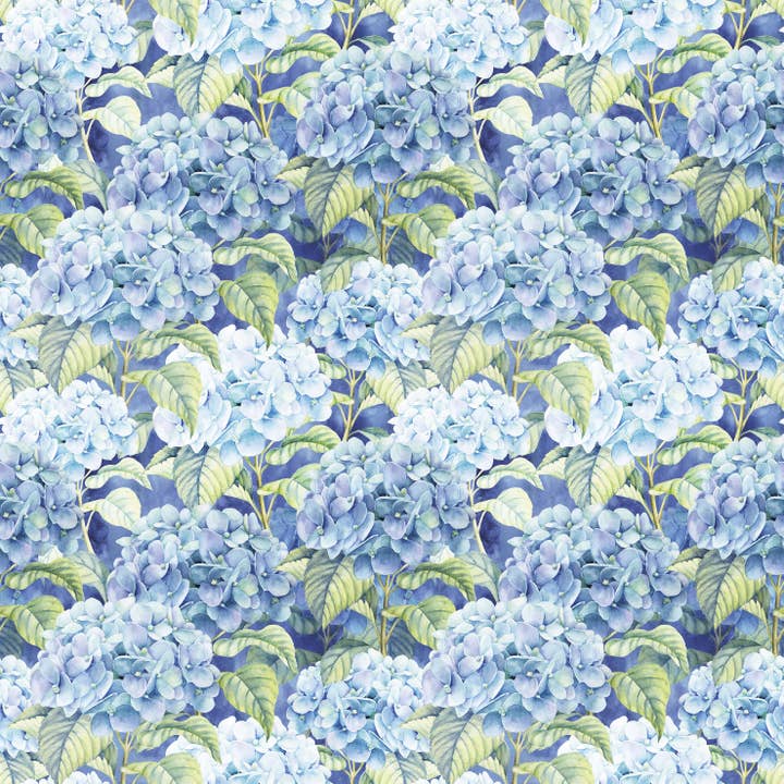 European Excellency - Wholesale Disposable Napkin - Blue Hydrangea Napkins - Floral Paper Napkins