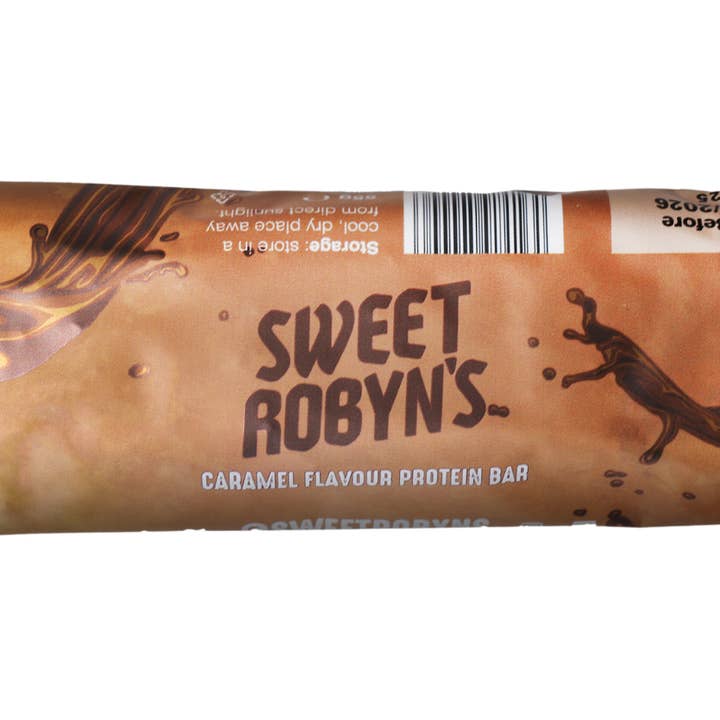 Caramel Protein Bar (55g) for wholesale by Sweet Robyn's LTD