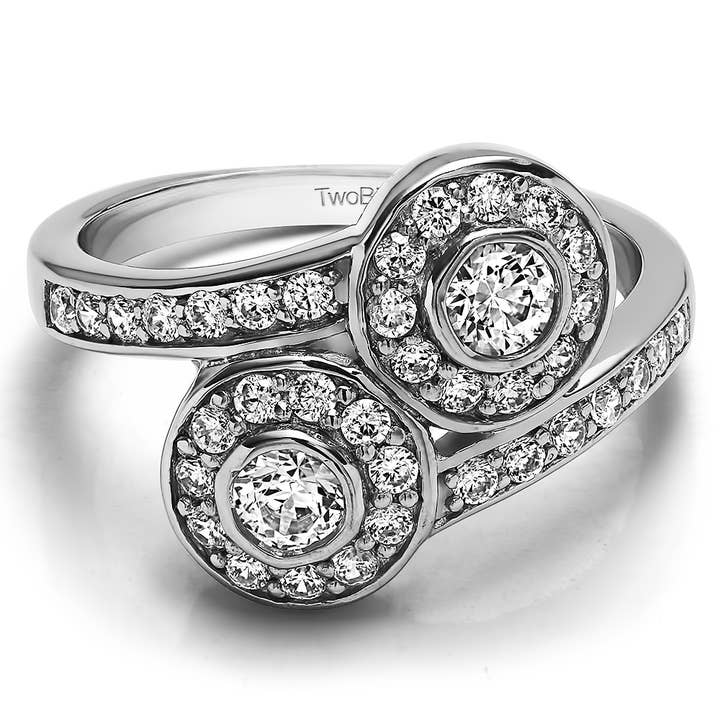 10K Gold & Diamonds Promise Ring TB-PR-0167-WG-J for wholesale by TwoBirch