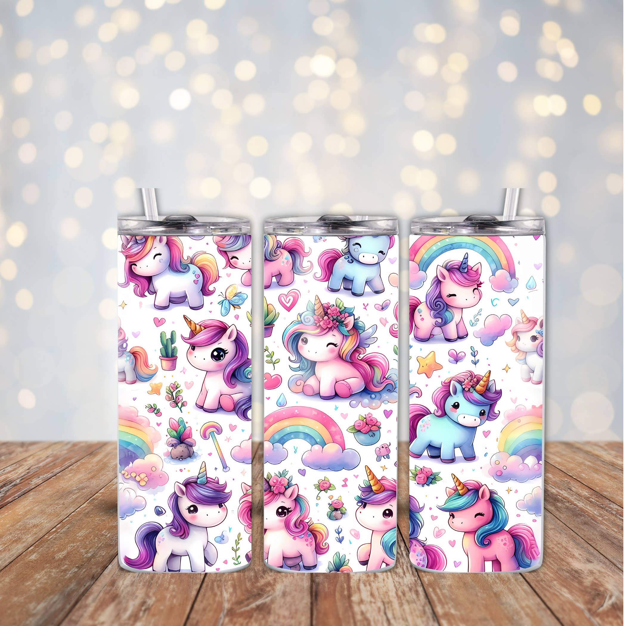 Unicorn Skinny Tumbler for wholesale by A Little Something Gift Shop
