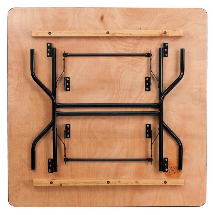 Greenwestons - Wholesale Patio Table - 4-Foot Square Wood Folding Banquet Table