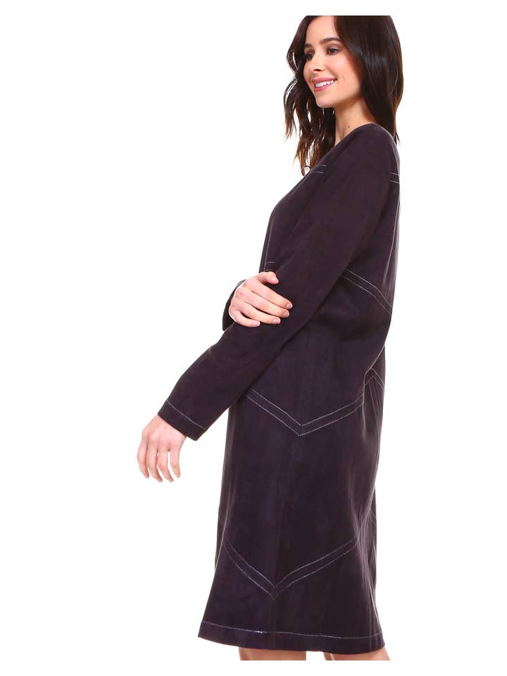 Joh Apparel - Wholesale Dress - Women's - Amira Stretch Suede Dress / Jacket4