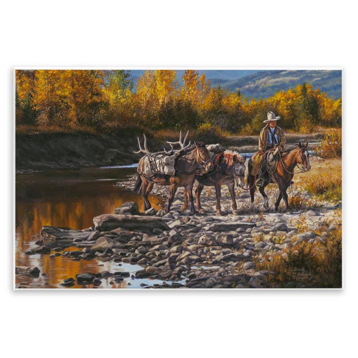 Down From High Country Cowboy - Unframed Wall Art for wholesale by Stupell Industries