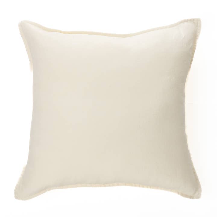 Linen Stone Wash cream decorative pillow for wholesale by Brunelli
