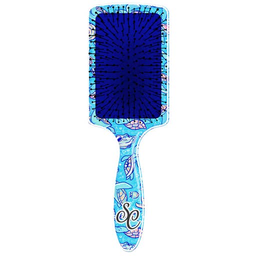 SC Paddle Brush- Shell Yeah Turtle for wholesale by Southern Couture