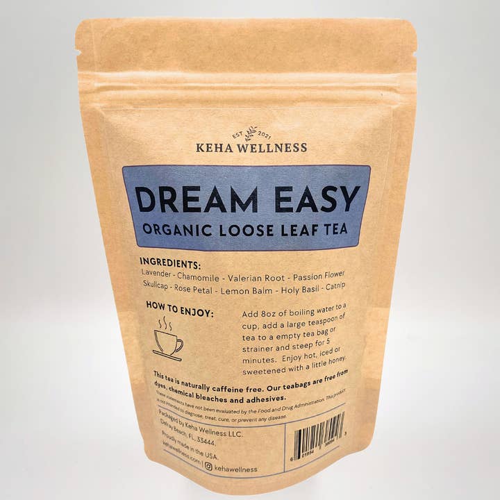 Keha Wellness - Wholesale Loose Tea - Loose Leaf Sleep Tea 2oz Organic Herbal Tea1