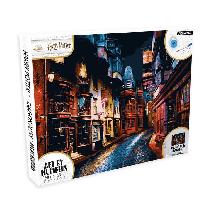 Harry Potter Diagon Alley Art by Numbers for wholesale by AQUARIUS, GAMAGO, ICUP, & ROCK SAWS by NMR Brands