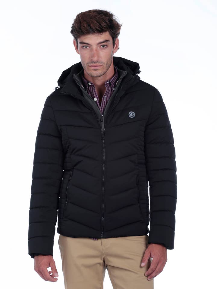 Spige Men's Jacket The Time Of Bocha QI1CSPIGE-BLACK for wholesale by The Time of Bocha