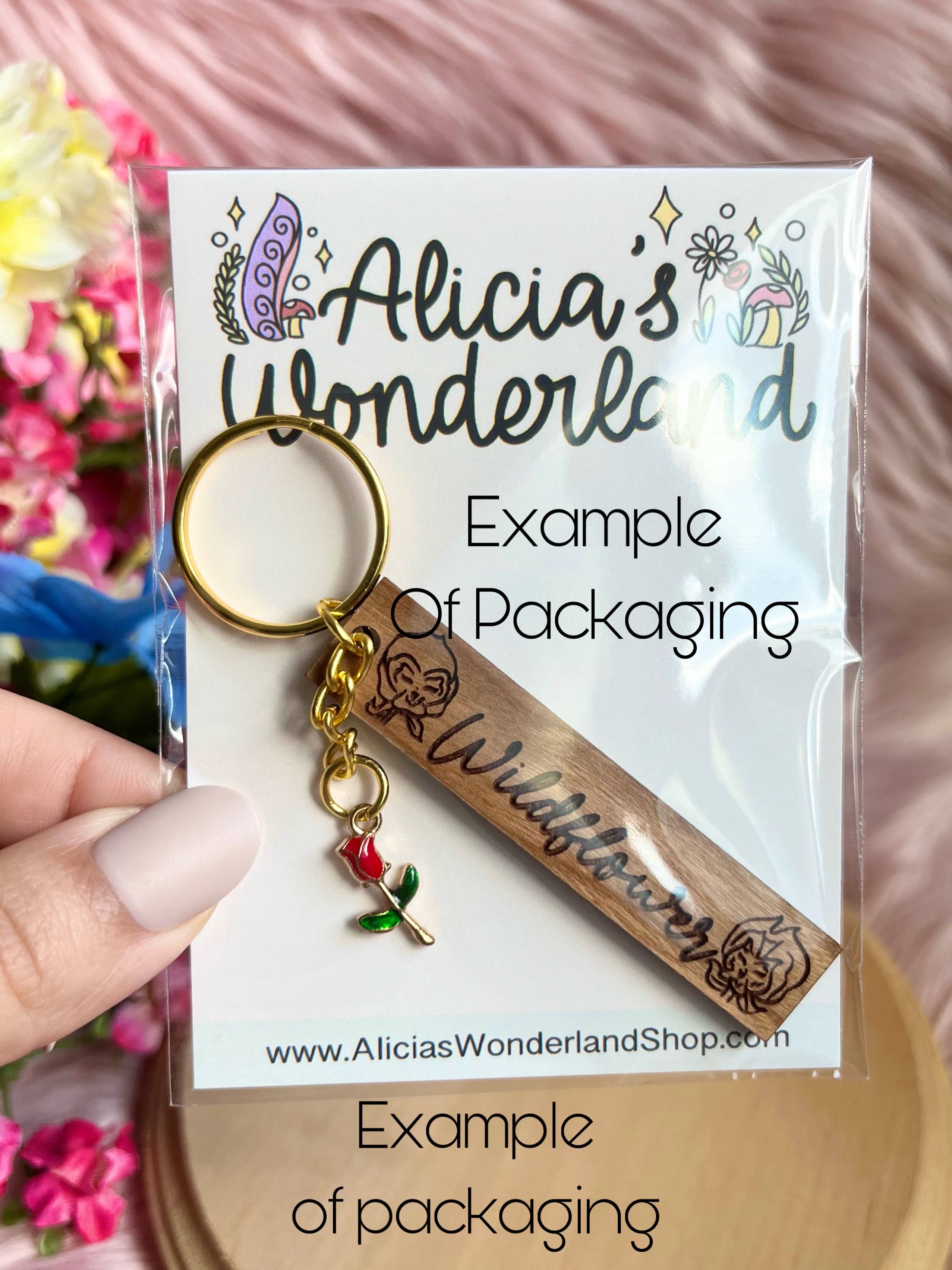 Alicia's Wonderland - Wholesale Keychain - Women's - Adventure is out there, Wood Keychain3
