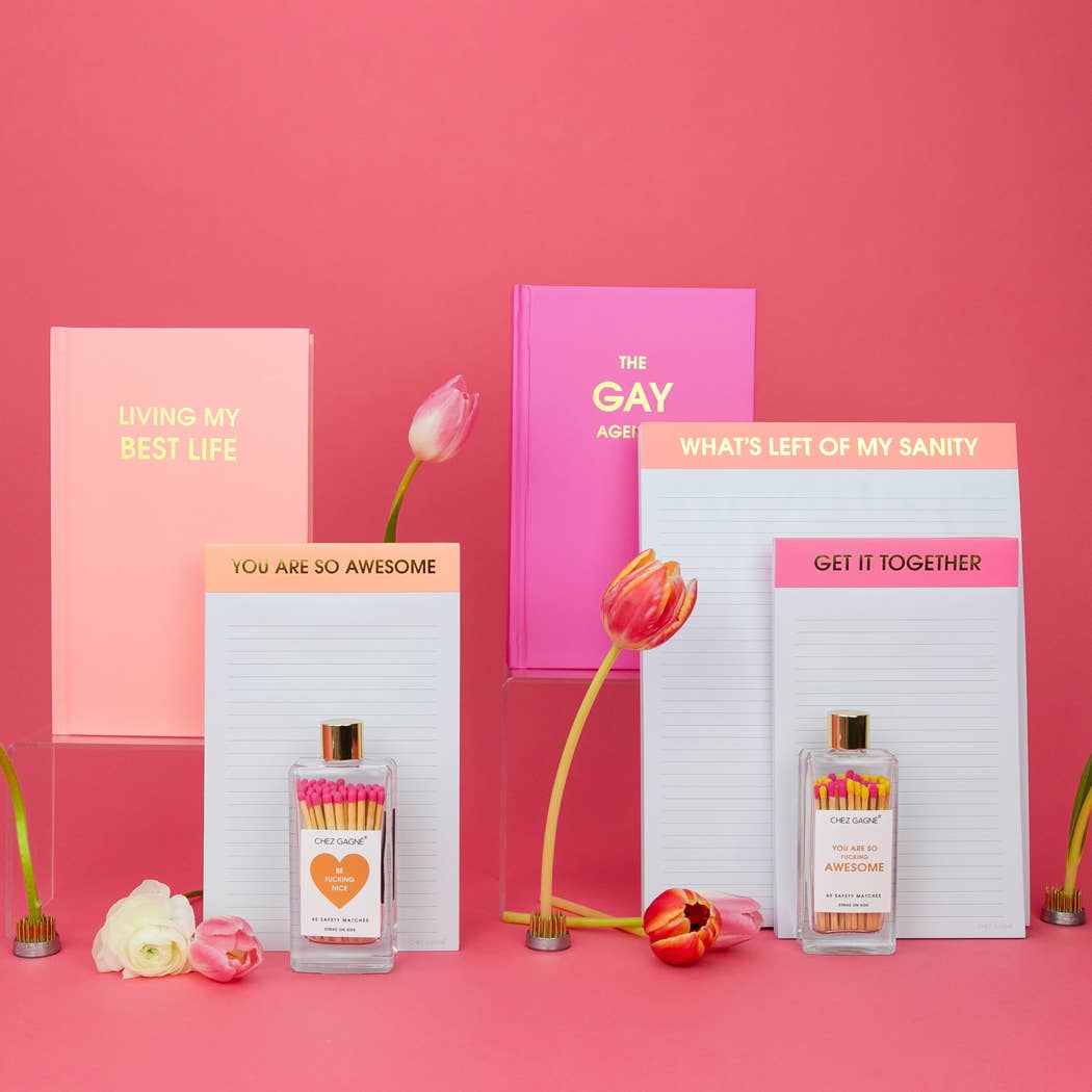 Chez Gagné - Wholesale Journal/Diary - Living My Best Life - Hardcover Daily Journal - Sunset Pink8