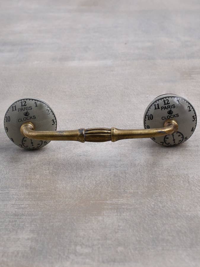 Base cinza escuro Design Relógio de Guarda-Roupeiro em Cerâmica, Pega de gaveta por atacado de KNOBCO