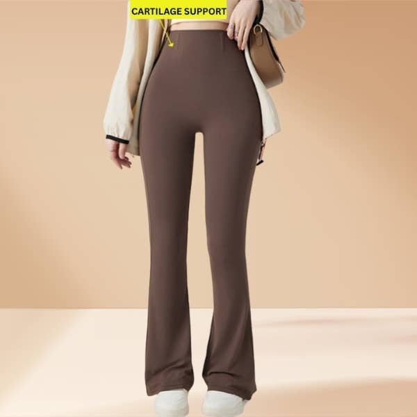 Faja waist control butt lifting flare pants for wholesale by Celystrends