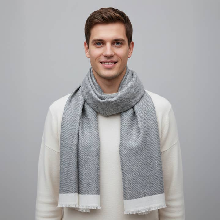 Moonweave Handwoven Silk Scarf for wholesale by SADHU HANDMADE NATURALS