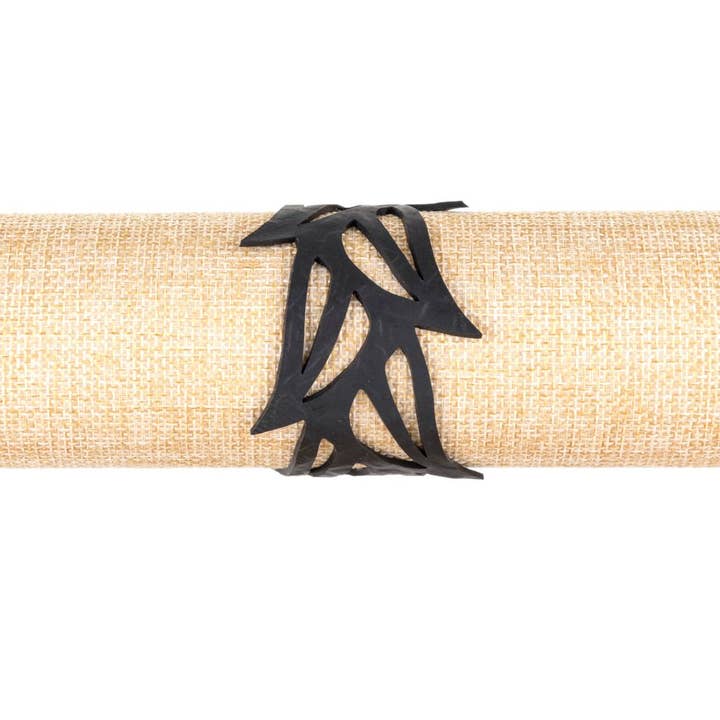 Black Tulip Rubber Bracelet for wholesale by paguroupcycle