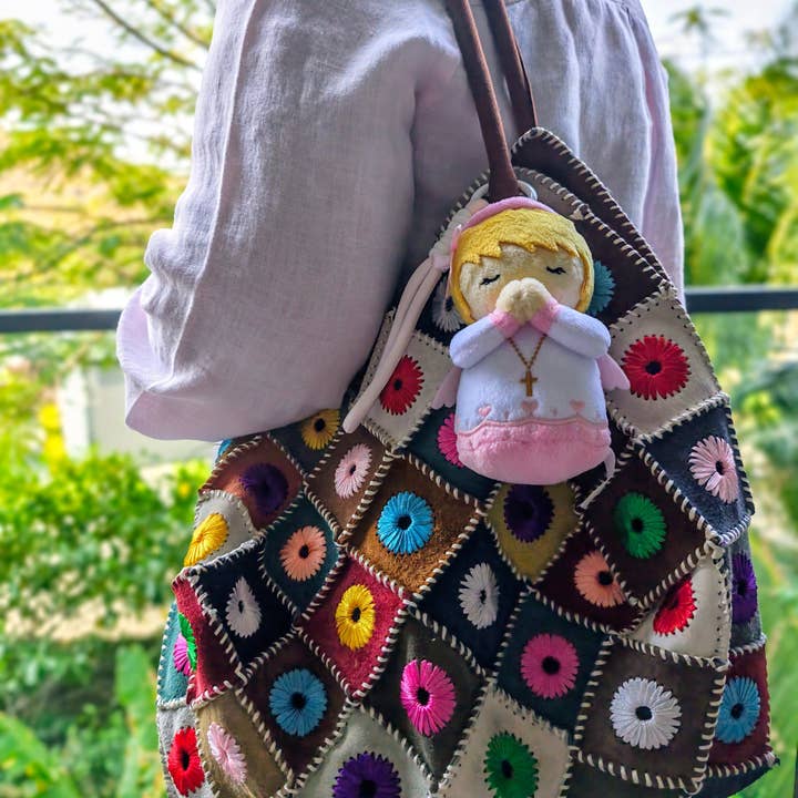 Little Drops of Water® - Wholesale Stuffed/Plush Toy - Kids & Baby - Guardian Angel Girls Catholic Mini Plush Doll 4.75" | Angel Plush5