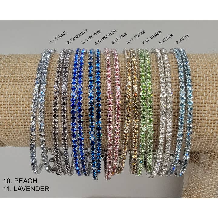 Silver Metal Stackable Bracelet for wholesale by BETTYOH INC