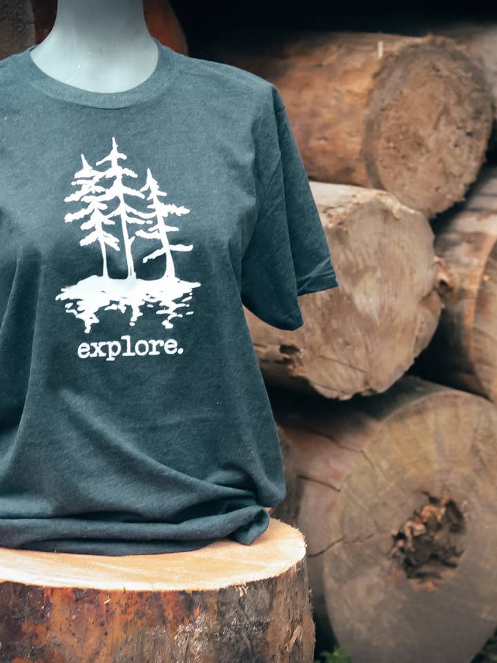 EXPLORE TEE for wholesale by Still North Design Co