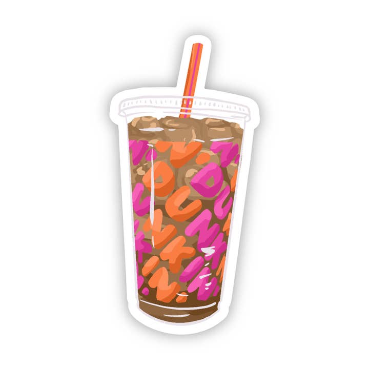 Sticker New England Iced Coffee 1 for wholesale by Copper & Print