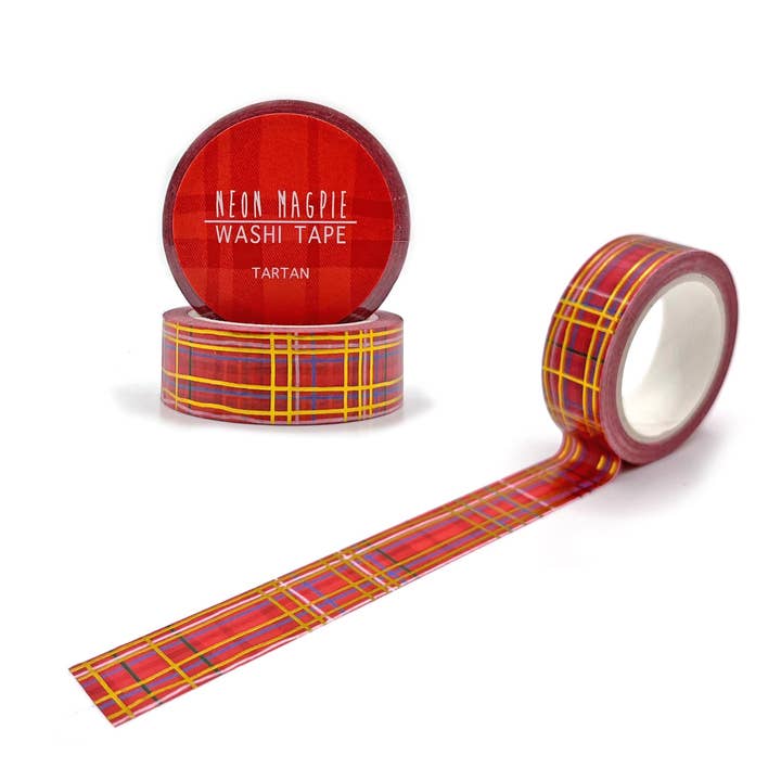 Tartan Washi Tape for wholesale by Neon Magpie