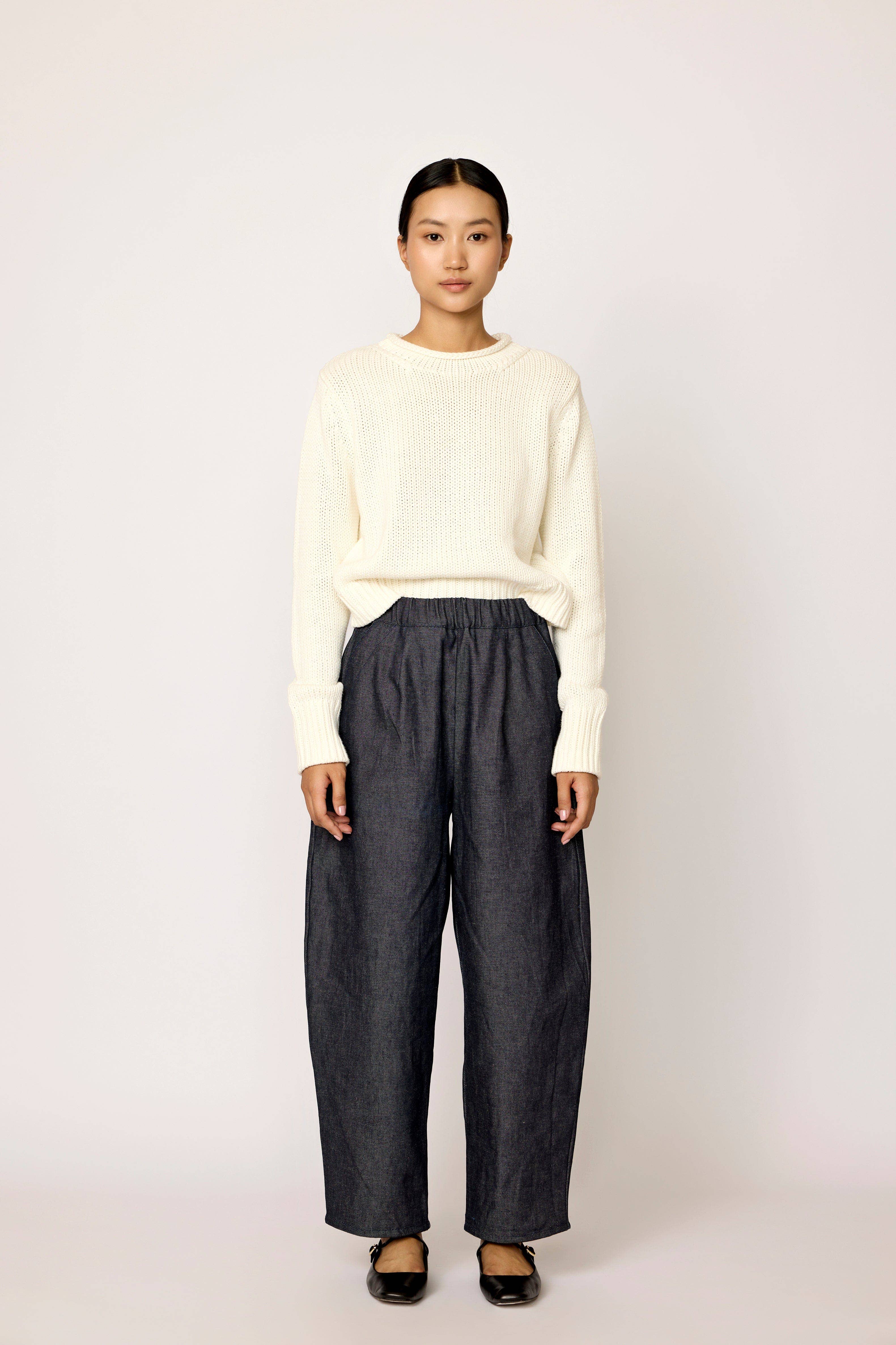 LAUDE the Label - Wholesale Knit Sweater - Women's - Mare Rolled Neck Sweater - Ivory3