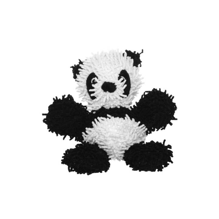 Tuffy Dog Toys - VIP Products - Wholesale Pet Squeaky Toy - Dog - Mighty Jr Microfiber Ball Panda, Durable, Squeaky Dog Toy