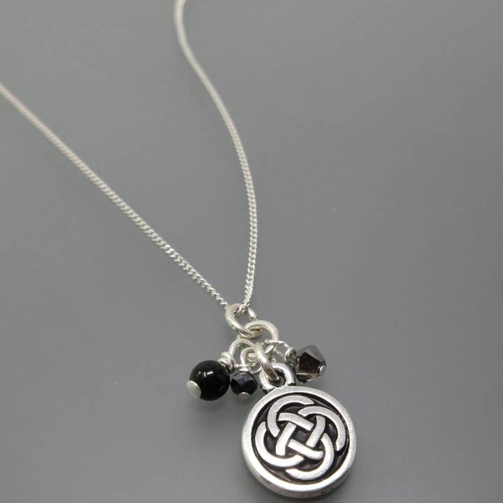 Colar de corrente de nó celta preto por atacado de Oreb Lram Fine Casual Jewelry