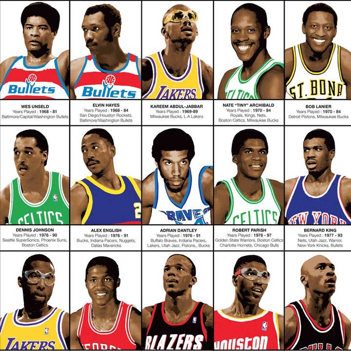 Wall Editions - Wholesale Poster - Art-Poster 50 x 70 cm - Legendary Basketball Players2