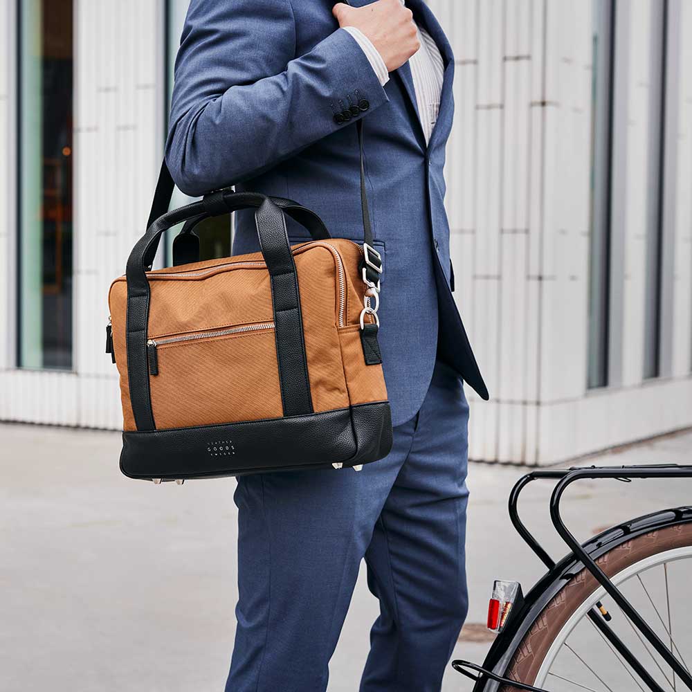 Weather Goods Sweden - Wholesale Fietsaccessoires - Urban aktetas, fietstas in toffee2