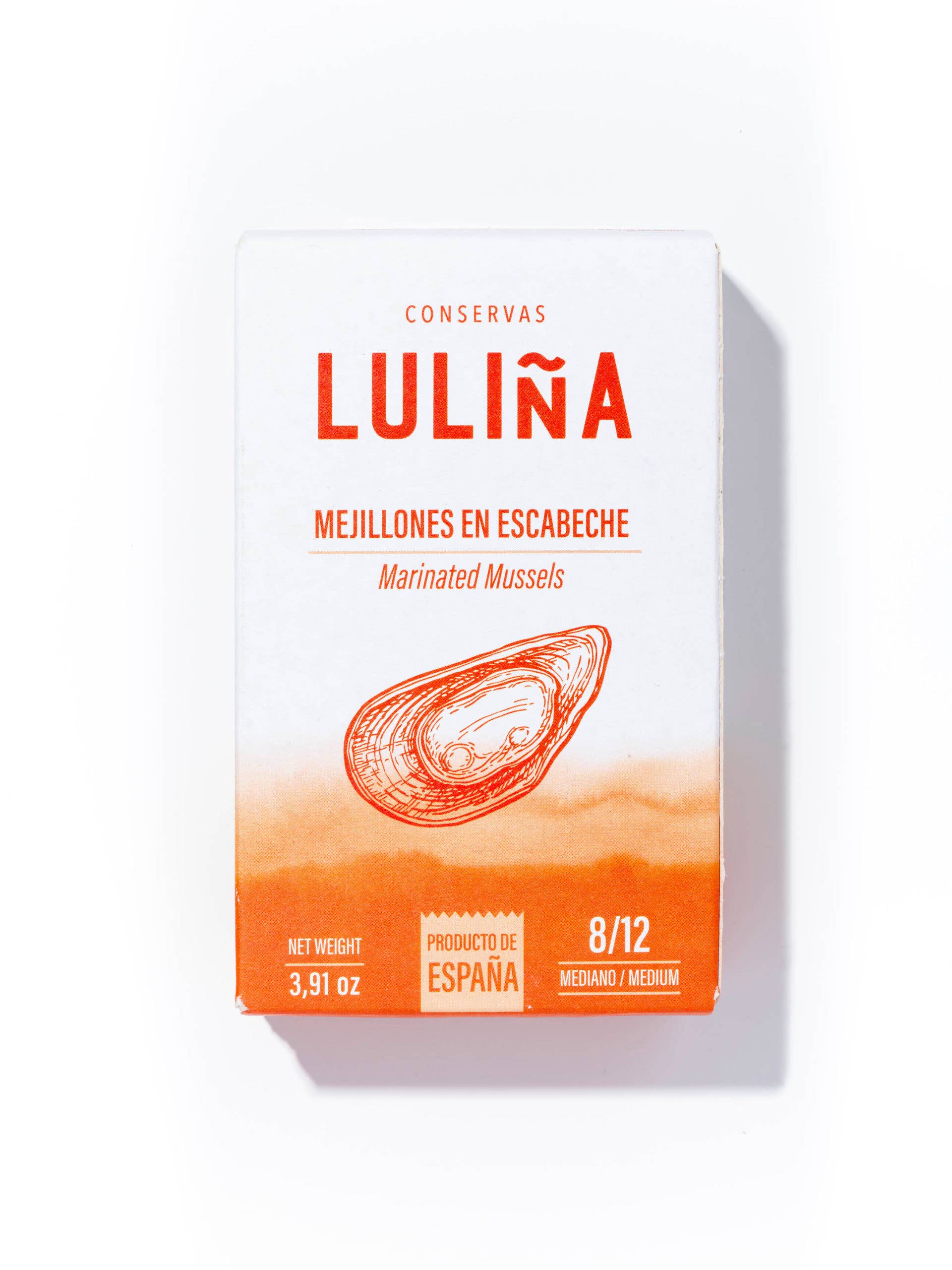 Made in Spain - Wholesale Tinned Fish - Pickled mussels 8/12 pieces, La Luliña2