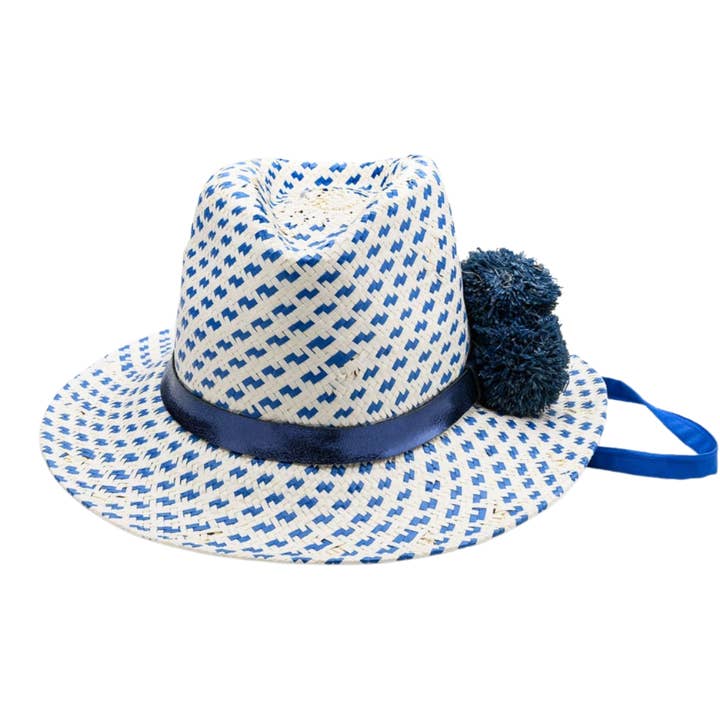 OUT of the BLUE, cappello in nastro di carta intrecciato a mano - UPF 50+ per la vendita all'ingrosso da parte di love Kate
