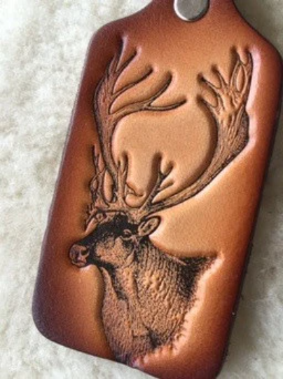 Lindy Leather - Wholesale Keychain - Unisex - Handmade Leather Wildlife Keychain - Hunting Fishing3
