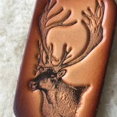 Lindy Leather - Vente Porte-clés – unisexe - Porte-clés en cuir fait main pour animaux sauvages - Chasse et pêche3