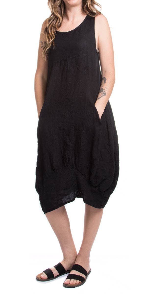 Gigi Moda - Wholesale Dress - Women's - Pure Linen Sleeveless Dress29