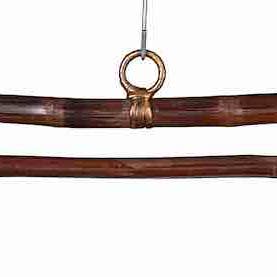 The Niger Bend – wholesale Tapestry/textile hanger – XL Bamboo Textile Hangers in 2 lengths - Pagoda style