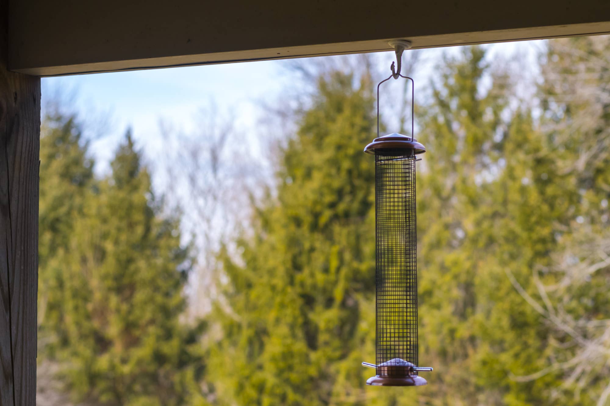 EAST AVENUE - Wholesale Bird Feeder - Copper Finish Metal Mesh Outdoor Hanging Bird Feeder 15 Long7