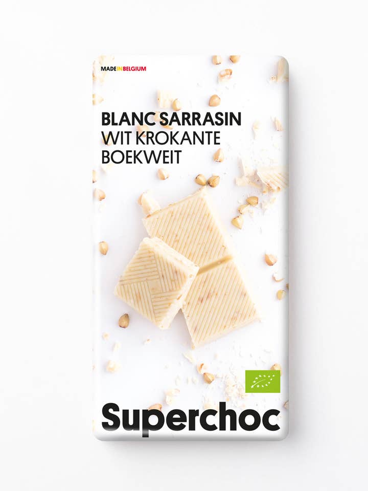 Hvid chokolade med boghvede - Superchoc for engroshandel hos Superstories