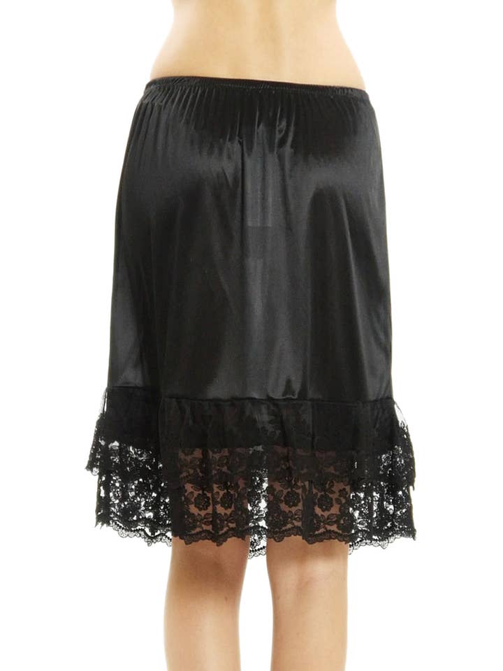 Shop Lev - Wholesale Skirt - Women's - Lace satin half slip skirt