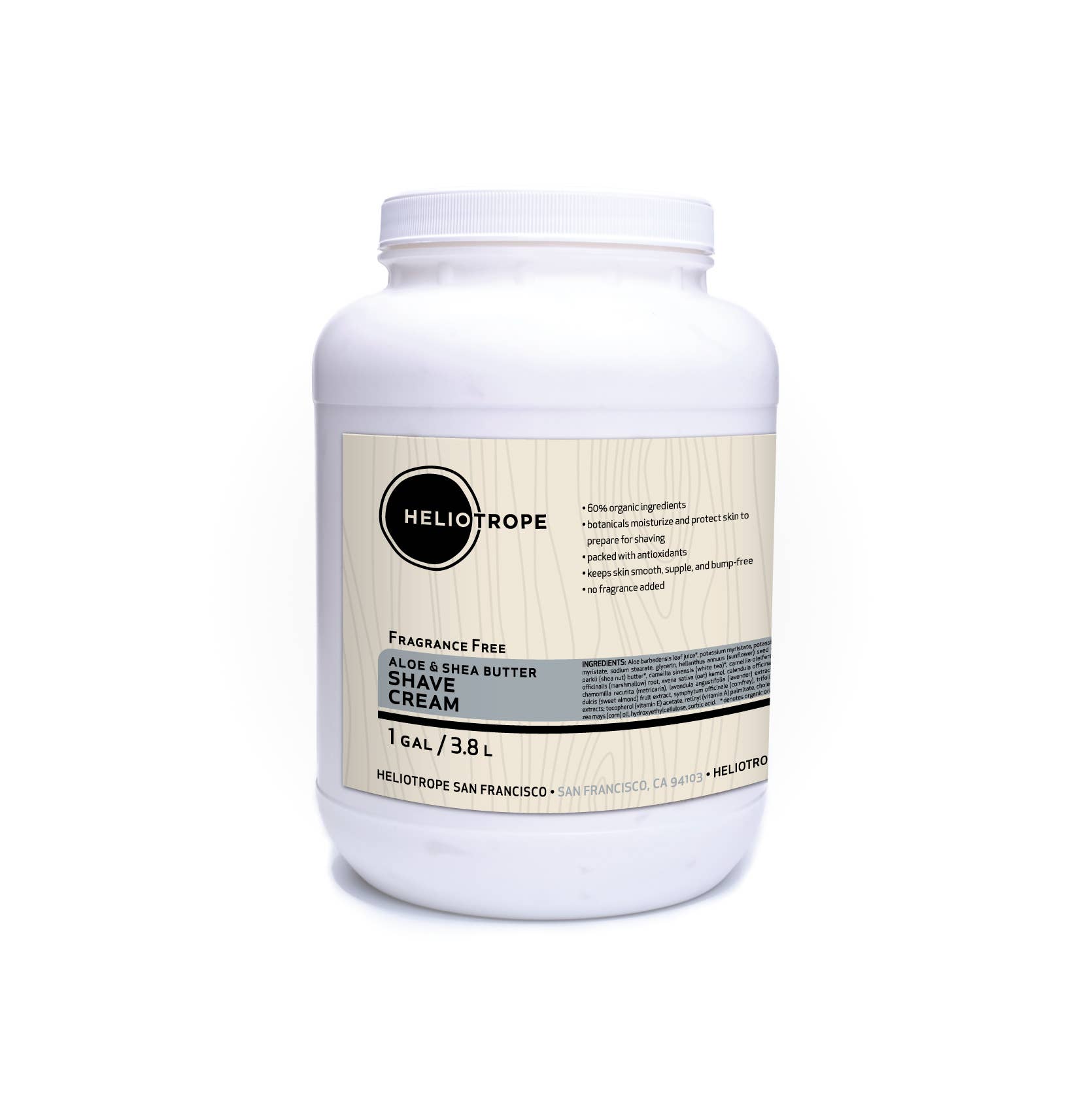 Heliotrope - Wholesale Shaving Cream - Men's - Aloe & Shea Butter Shave Cream in BULK