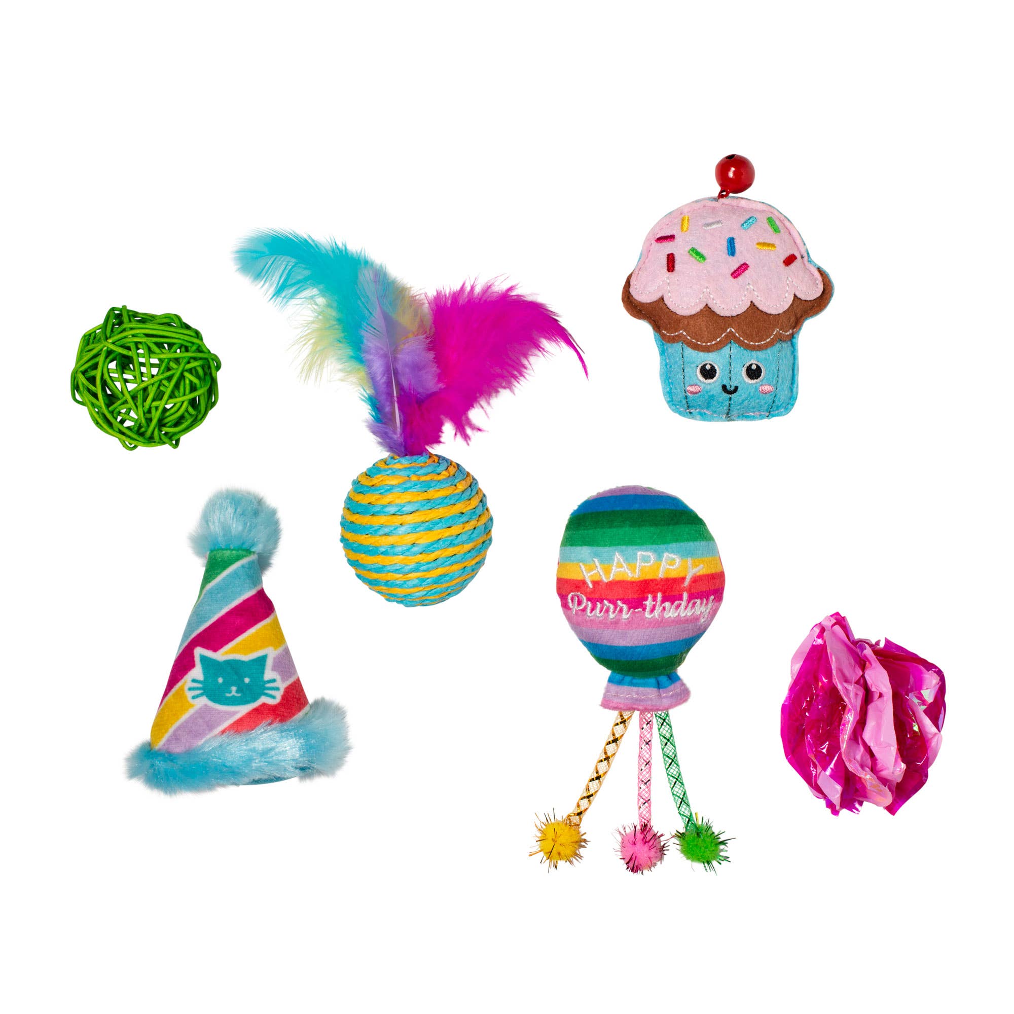 Wholesale HAPPY PURRTHDAY CAT TOY SET OF for your store Faire