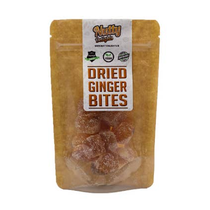 Bocaditos de jengibre seco (12x70 g) para venta al por mayor de Nutty Delights