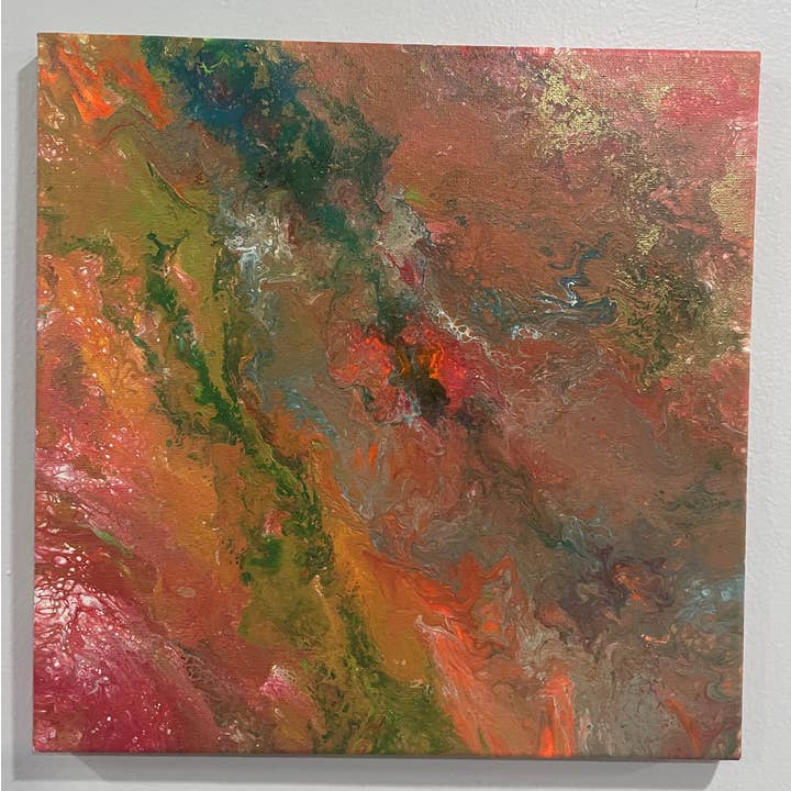 Arte «Note autunnali». Pittura piccola. Arte regalo. Vernici acriliche per la vendita all'ingrosso da parte di Art By Nataliia