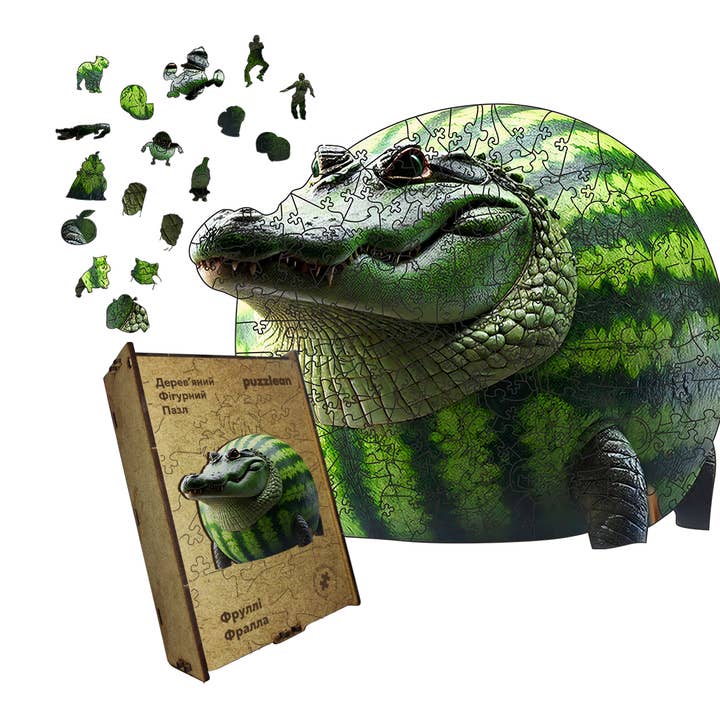 Wooden Jigsaw Puzzle Glorbo Fluttodrillo for wholesale by Max Woody™